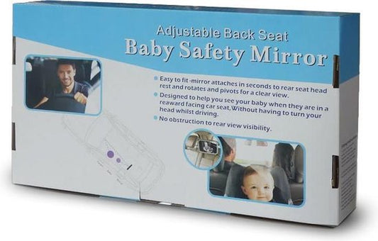 Achterbank spiegel auto - voor baby & kind - 360° verstelbaar - shatterproof