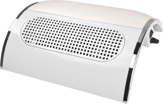 AUM® Nail Dust Collector - NagelAfzuiger - Inclusief GRATIS 500 Pluisvrije Celstof Doekjes & 2x herbruikbare stofzak - 3 Motoren - Stofafzuiger voor nagels - Elektrische nagelstofzuiger - Wit