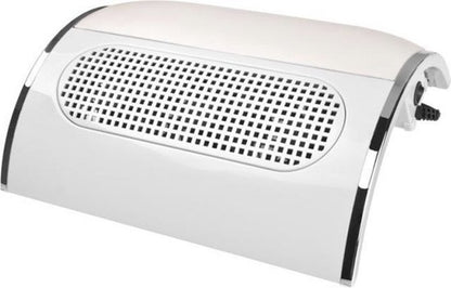 AUM® Nail Dust Collector - NagelAfzuiger - Inclusief GRATIS 500 Pluisvrije Celstof Doekjes & 2x herbruikbare stofzak - 3 Motoren - Stofafzuiger voor nagels - Elektrische nagelstofzuiger - Wit