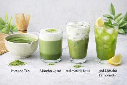 AUM® Matcha Set – inclusief bio matcha poeder - 2 x matcha klopper - matcha kom - valentijn cadeau - Matcha Tea Ceremony Starter Kit