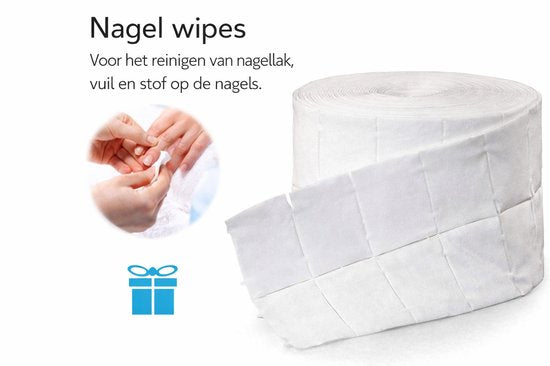 AUM® Nail Dust Collector - NagelAfzuiger - Inclusief GRATIS 500 Pluisvrije Celstof Doekjes & 2x herbruikbare stofzak - 3 Motoren - Stofafzuiger voor nagels - Elektrische nagelstofzuiger - Wit