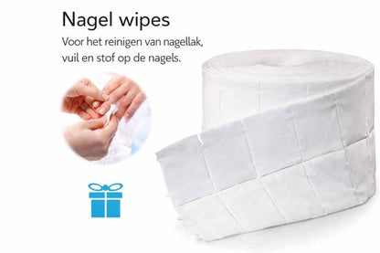 AUM® Nail Dust Collector - NagelAfzuiger - Inclusief GRATIS 500 Pluisvrije Celstof Doekjes & 2x herbruikbare stofzak - 3 Motoren - Stofafzuiger voor nagels - Elektrische nagelstofzuiger - Wit