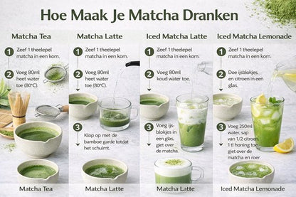 AUM® Matcha Set – inclusief bio matcha poeder - 2 x matcha klopper - matcha kom - valentijn cadeau - Matcha Tea Ceremony Starter Kit