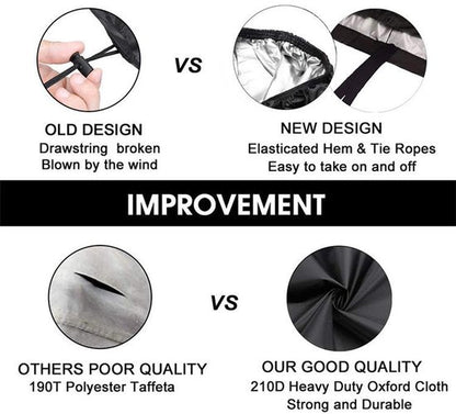 AUM® Scootmobiel Beschermhoes – Waterdicht & UV-bestendig – Universele Pasvorm – Voor Buiten & Binnen – Zwart