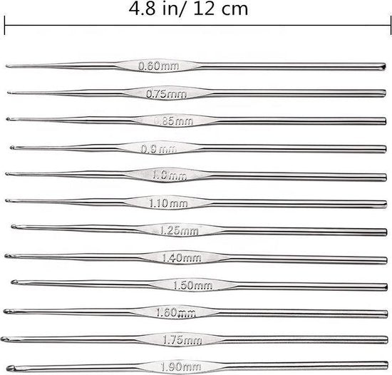 100 Delige haaknaalden set - Haakset - Hobby set - Haken voor beginner Haken voor gevorderen.