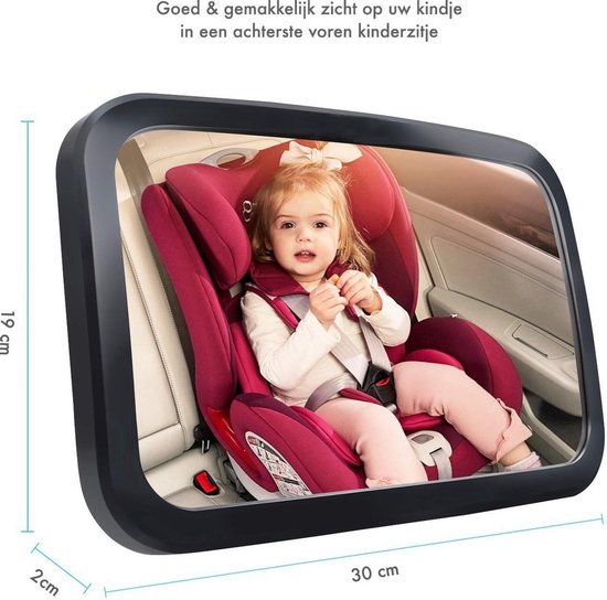 Achterbank spiegel auto - voor baby & kind - 360° verstelbaar - shatterproof