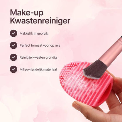 AUM® Make up Kwasten Set - 16 Delig - Luxe Make-Up - Rosé Goud