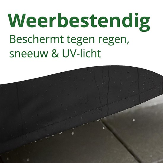 AUM® Barbecue Hoes Rond - Ø57cm - met Trekkoord - Waterdicht & UV-Bestendig - Geschikt voor Weber, Cadac en Meer - BBQ Accessoires - Zwart