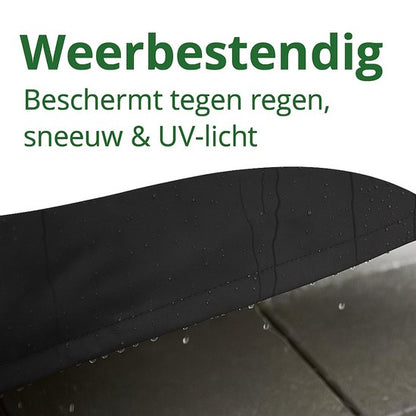 AUM® Barbecue Hoes Rond - Ø57cm - met Trekkoord - Waterdicht & UV-Bestendig - Geschikt voor Weber, Cadac en Meer - BBQ Accessoires - Zwart