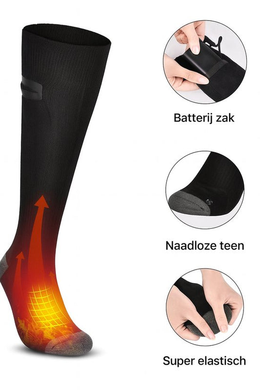 IMENGINE® Verwarmde Sokken - elektrische sokken -verwarmde sokken oplaadbaar – skisokken - Unisex – 3 Warmtestanden – 36-43